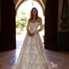 Robe de Mariée en Dentelle Macramé