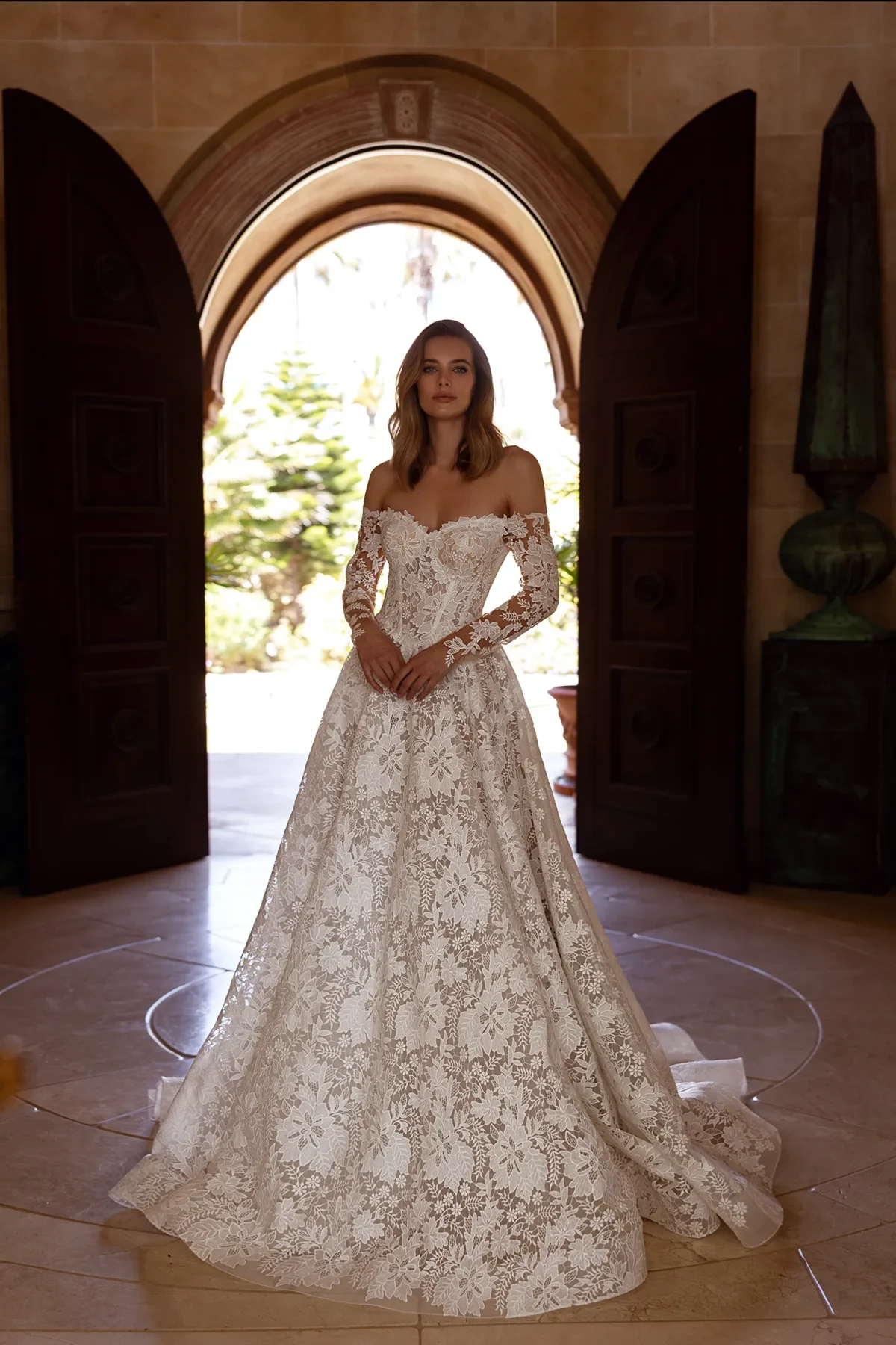 Robe de Mariée en Dentelle Macramé