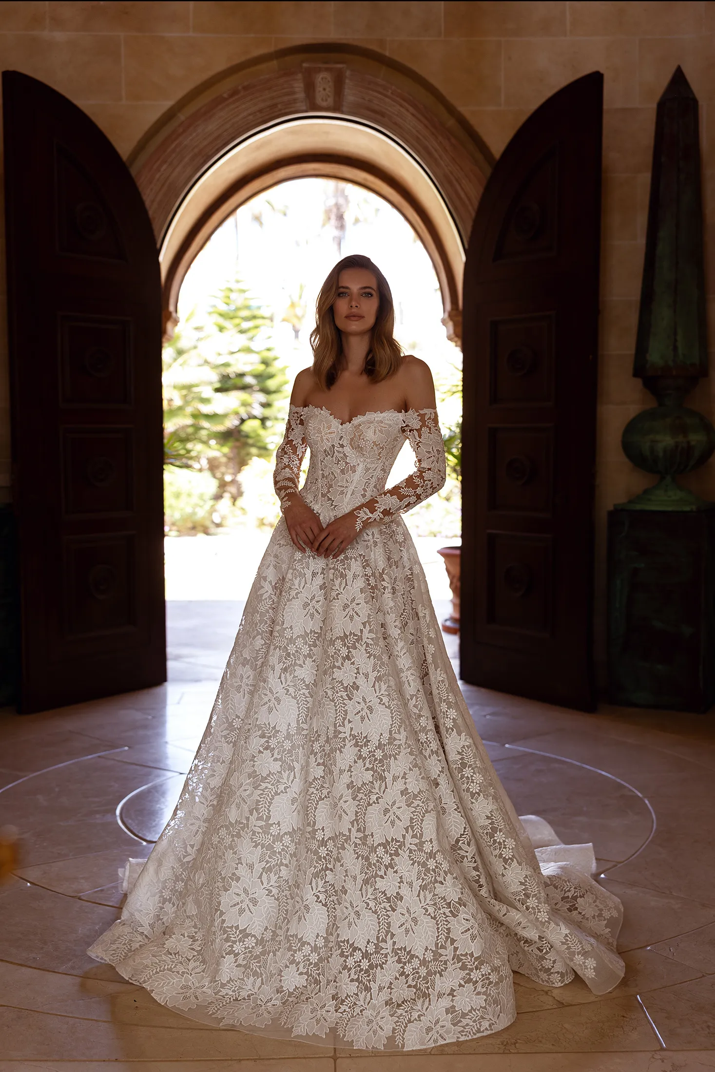 Robe de Mariée en Dentelle Macramé