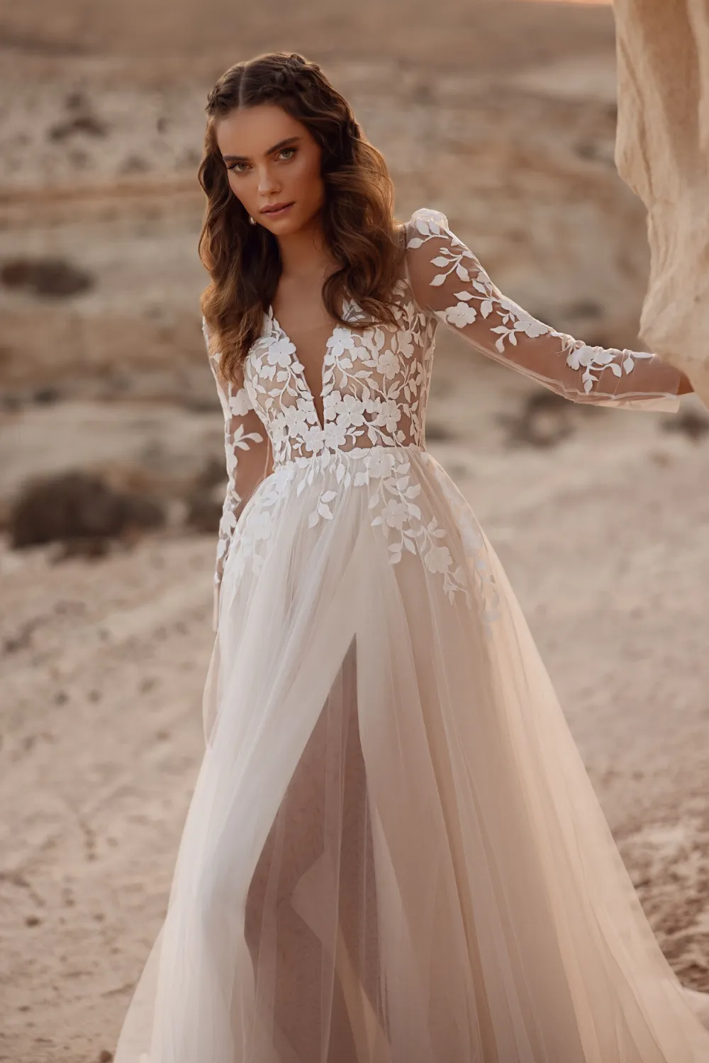Robe de Mariée manches trois-quarts – Image 3