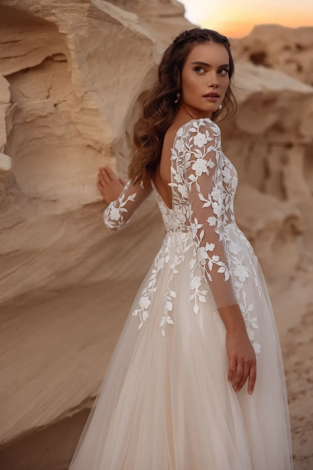 Robe de Mariée manches trois-quarts – Image 4