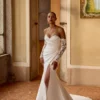 Robe de Mariée trapèze en mikado