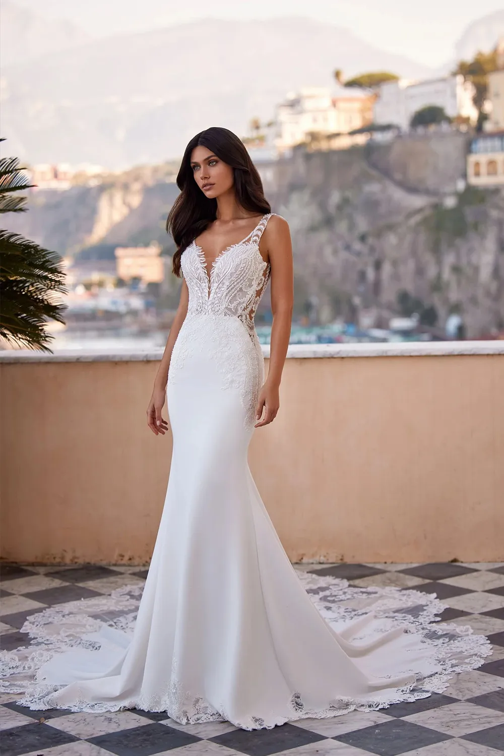 Robe de mariée Princesse coupe près du corps