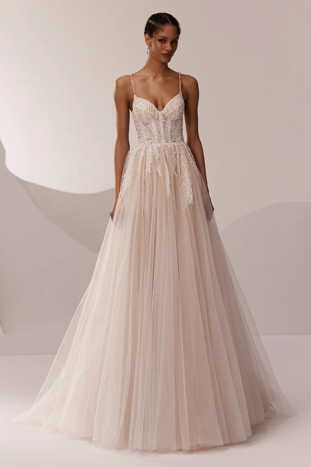 Robe de mariée Princesse teinte douce