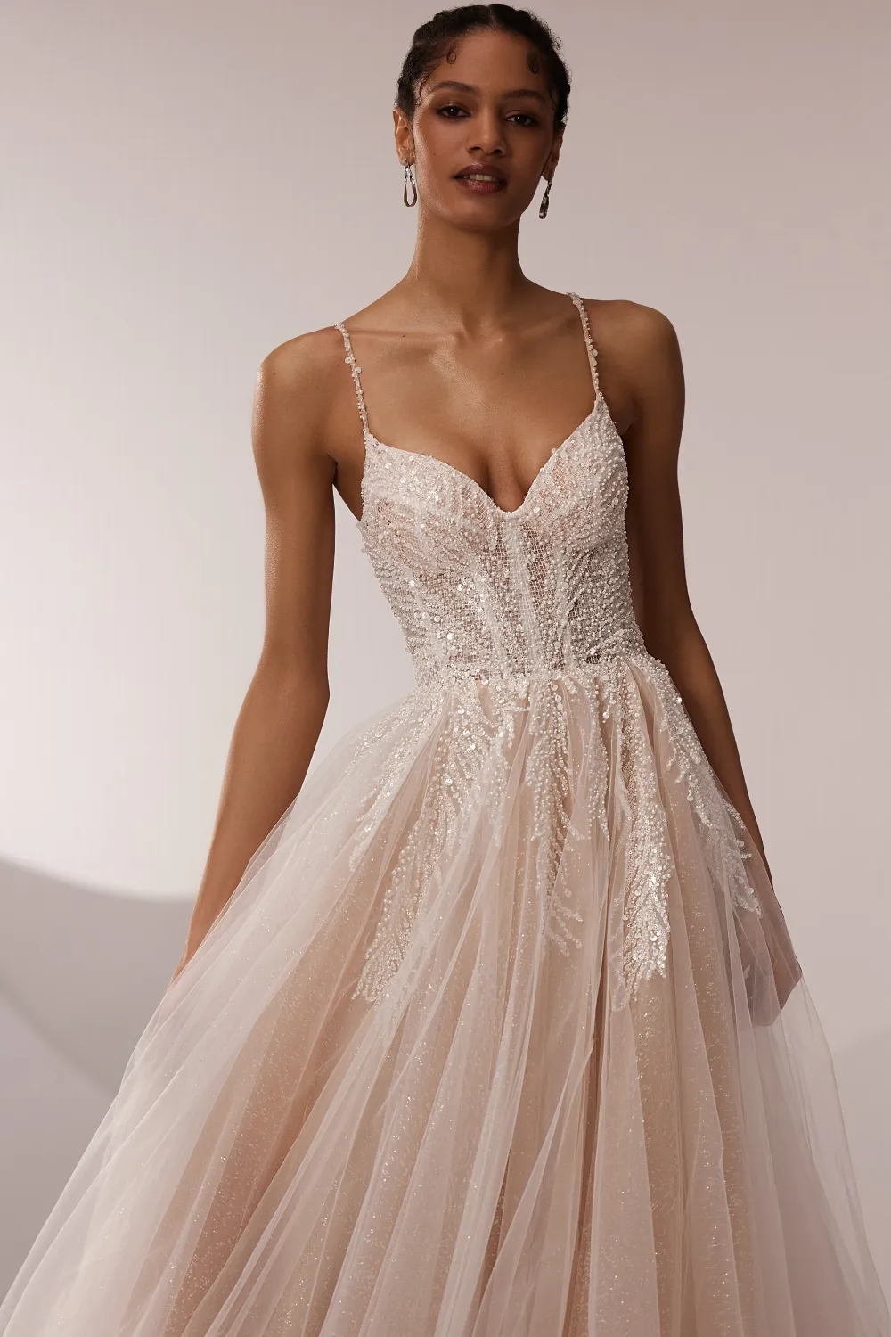 Robe de mariée Princesse teinte douce – Image 3