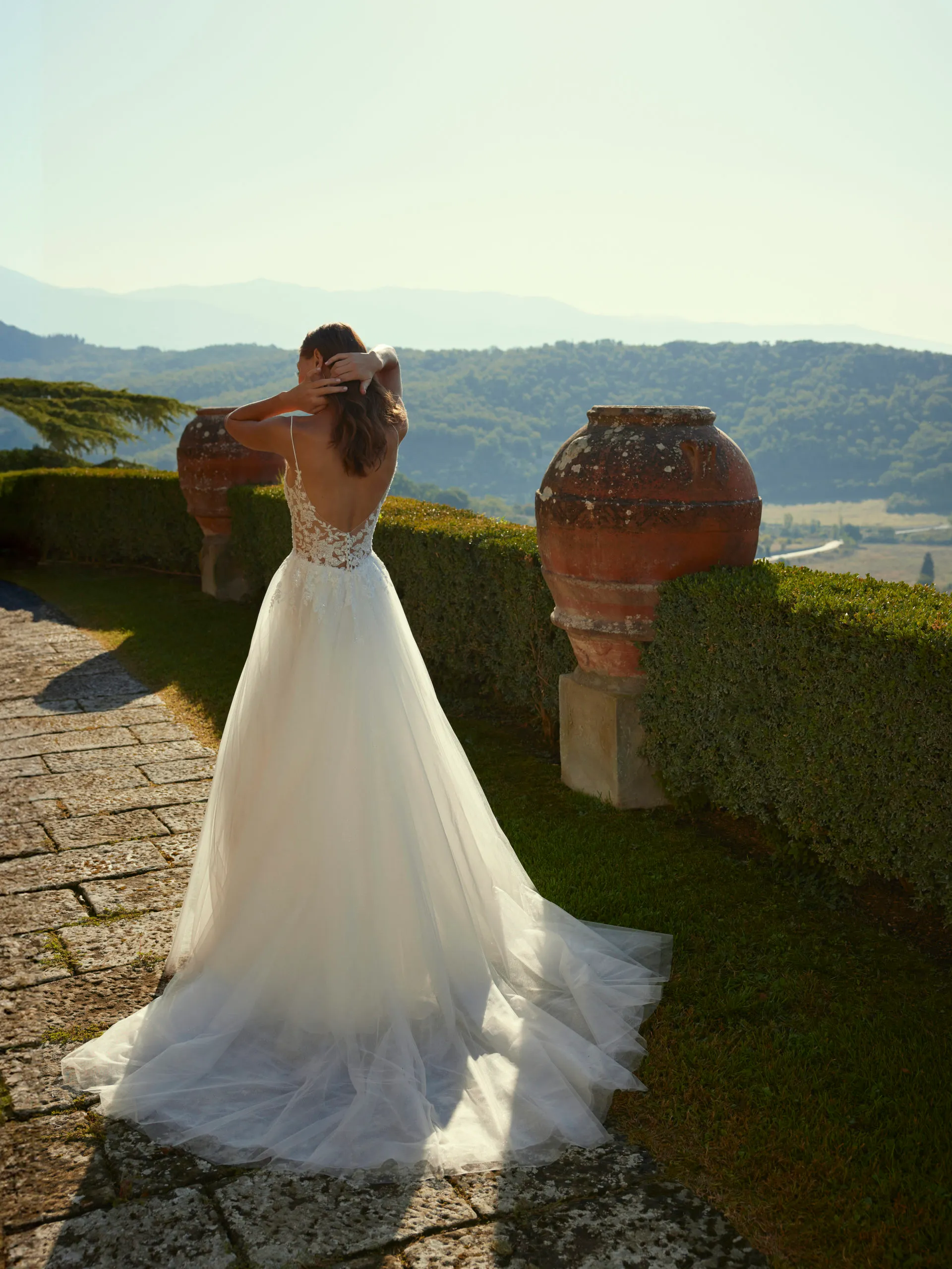 Robe de mariée trapèze avec Corsage en Dentelle – Image 2